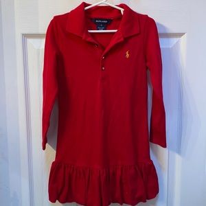 Girls size 5 polo dress